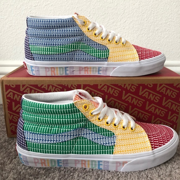 Vans SK8- Mid Pride Skateboarding Shoes Men's Multiple Sizes - Picture 7 of 8
